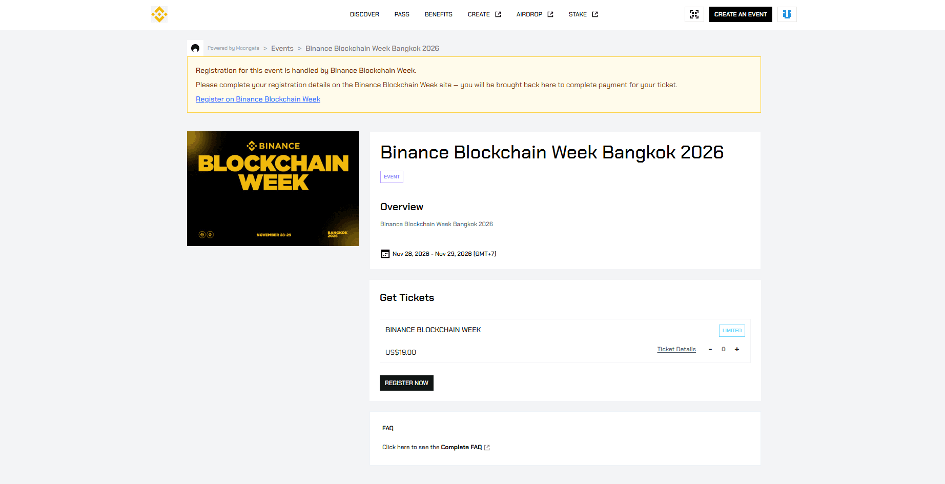 Binance Pay & Cvent